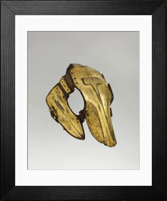 Framed Print : Shaffron (Horses Head Defense), Turkish, 17th century. Creator: Unknown Framed Print : Shaffron (Horses Head Defense), Turkish, 17th century. Creator: Unknown