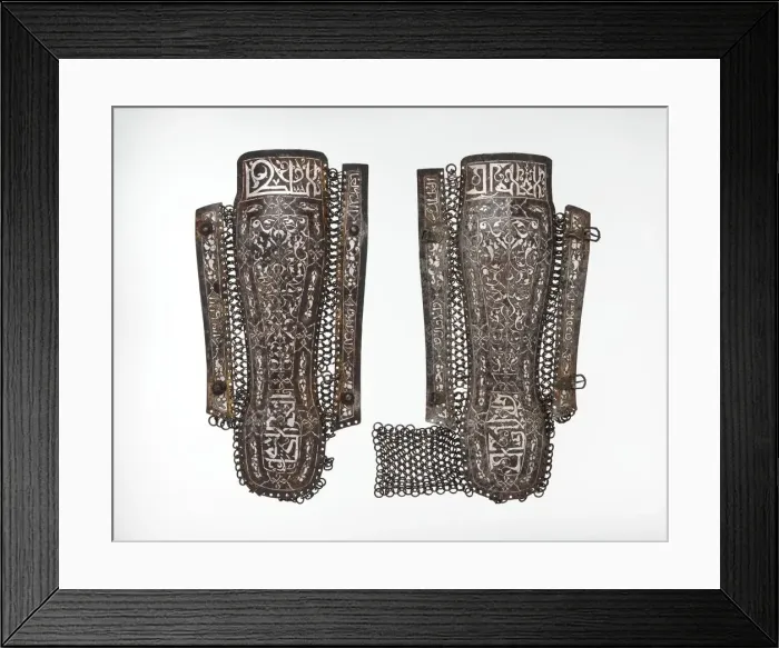 Framed Print : Left Leg Defense (Greave), Turkish, Istanbul (?), late 15th-early 16th century Framed Print : Left Leg Defense (Greave), Turkish, Istanbul (?), late 15th-early 16th century