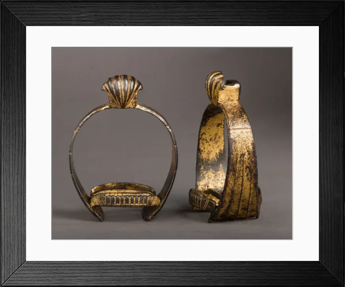 Framed Print : Pair of Stirrups, Netherlandish, first half 17th century. Creator: Unknown Framed Print : Pair of Stirrups, Netherlandish, first half 17th century. Creator: Unknown