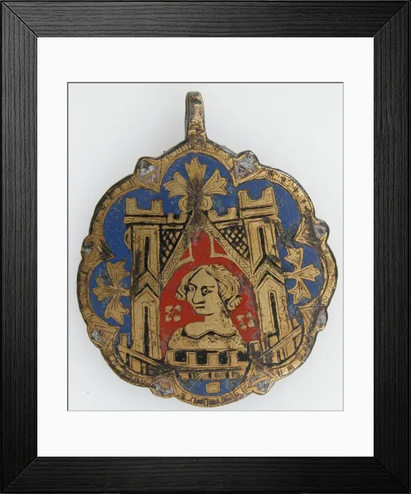 Framed Print : Harness Pendant, possibly Spanish, 13th-early 15th century. Creator: Unknown Framed Print : Harness Pendant, possibly Spanish, 13th-early 15th century. Creator: Unknown