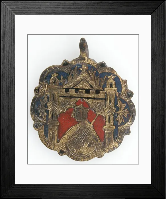 Framed Print : Harness Pendant, possibly Spanish, 13th-early 15th century. Creator: Unknown Framed Print : Harness Pendant, possibly Spanish, 13th-early 15th century. Creator: Unknown