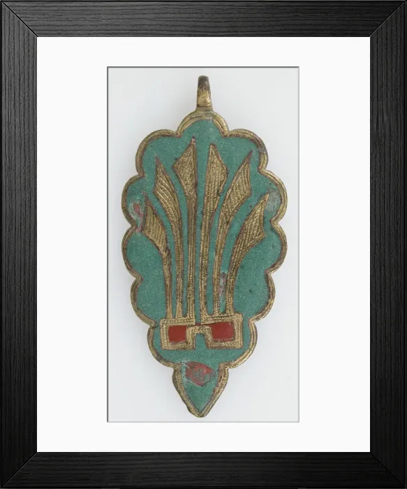 Framed Print : Harness Pendant, possibly Spanish, 13th-early 15th century. Creator: Unknown Framed Print : Harness Pendant, possibly Spanish, 13th-early 15th century. Creator: Unknown