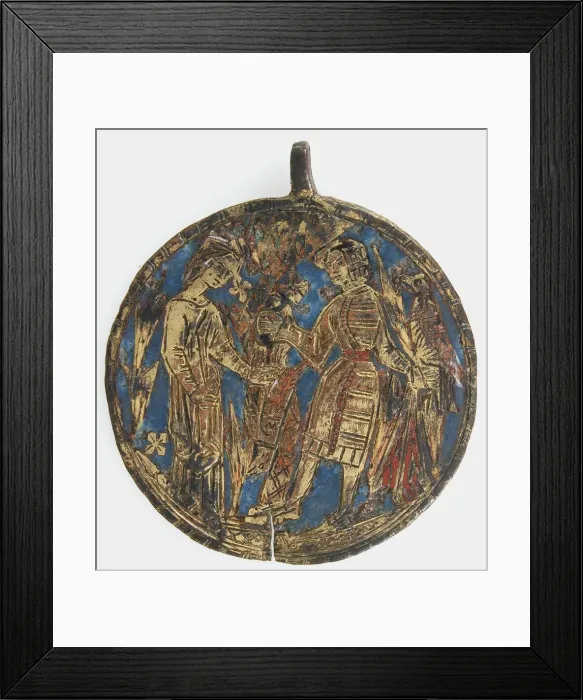 Framed Print : Harness Pendant, possibly Spanish, 13th-early 15th century. Creator: Unknown Framed Print : Harness Pendant, possibly Spanish, 13th-early 15th century. Creator: Unknown