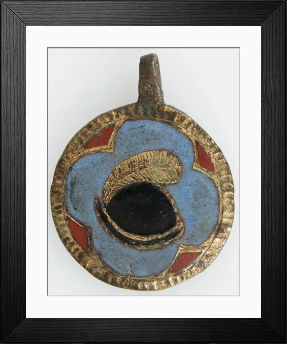 Framed Print : Harness Pendant, possibly Spanish, 13th-early 15th century. Creator: Unknown Framed Print : Harness Pendant, possibly Spanish, 13th-early 15th century. Creator: Unknown
