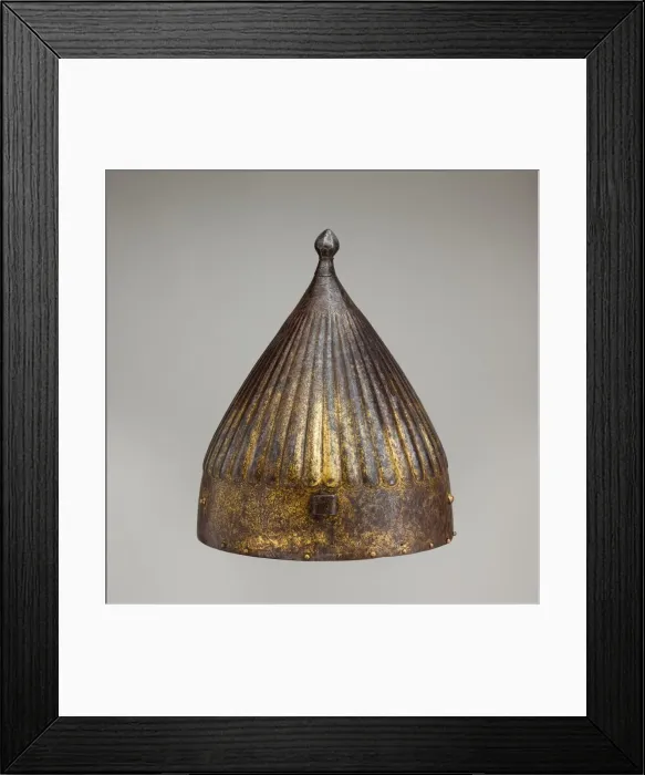 Framed Print : Helmet, Turkish, ca. 1550-1600. Creator: Unknown Framed Print : Helmet, Turkish, ca. 1550-1600. Creator: Unknown
