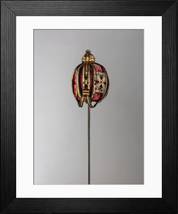 Framed Print : Basket-Hilted Sword, Scottish, 1730-50. Creator: Unknown Framed Print : Basket-Hilted Sword, Scottish, 1730-50. Creator: Unknown