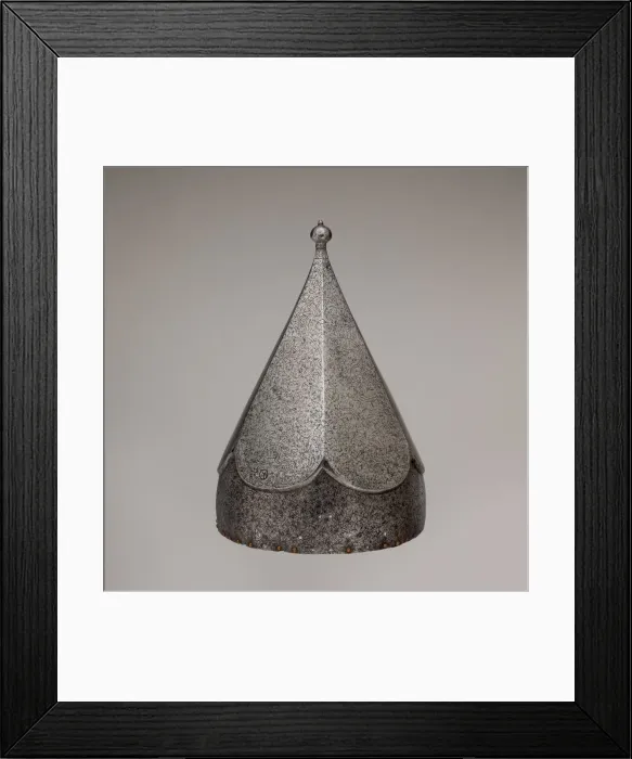 Framed Print : Helmet, Turkish, ca. 1580. Creator: Unknown Framed Print : Helmet, Turkish, ca. 1580. Creator: Unknown
