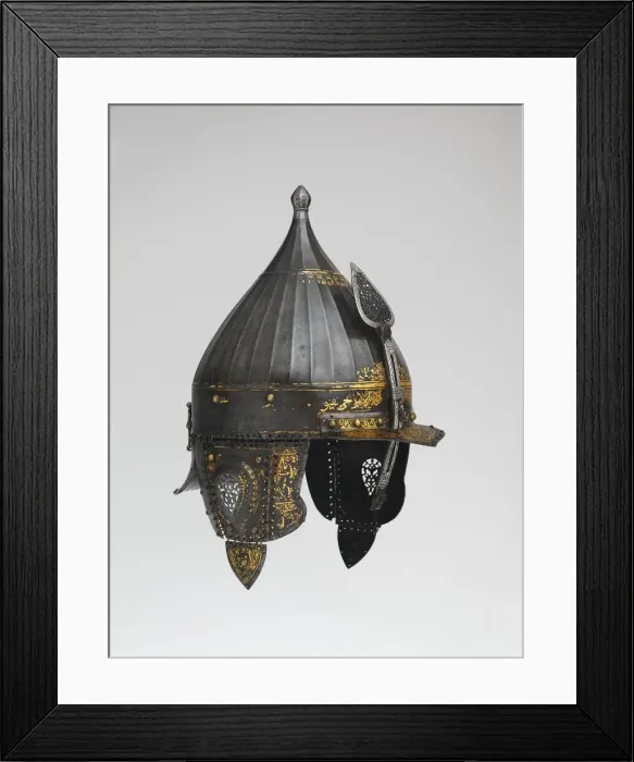 Framed Print : Helmet, Turkish, probably Istanbul, ca. 1560. Creator: Unknown Framed Print : Helmet, Turkish, probably Istanbul, ca. 1560. Creator: Unknown