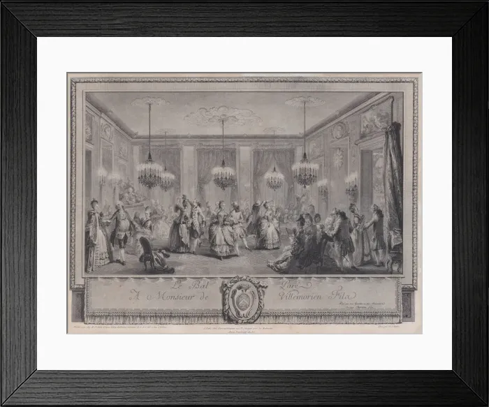 Framed Print : Le Bal Pare, 1774. Creator: Antoine Jean Duclos Framed Print : Le Bal Pare, 1774. Creator: Antoine Jean Duclos