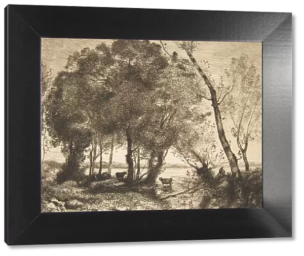 Le Lac, 1861. Creator: Felix Bracquemond