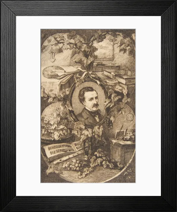 Framed Print : Frontispiece for Champfleurys Les Amis de la Nature, 1859 Framed Print : Frontispiece for Champfleurys Les Amis de la Nature, 1859