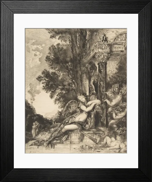 Framed Print : La Discorde, 1886. Creator: Felix Bracquemond Framed Print : La Discorde, 1886. Creator: Felix Bracquemond