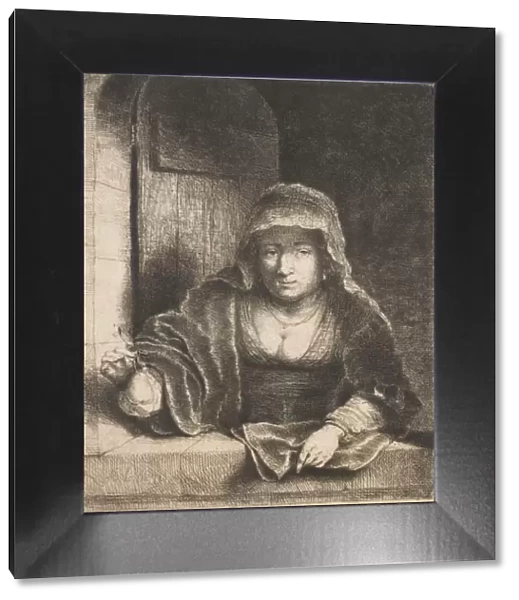 Woman with a Pear, 17th century. Creator: Ferdinand Bol