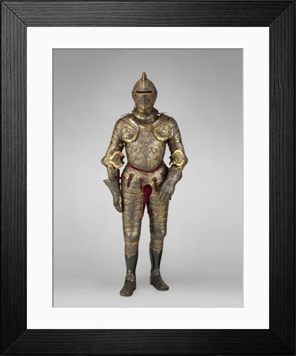 Framed Print : armour of Henry II, King of France (reigned 1547-59), French, possibly Paris, ca. 1555 Framed Print : armour of Henry II, King of France (reigned 1547-59), French, possibly Paris, ca. 1555