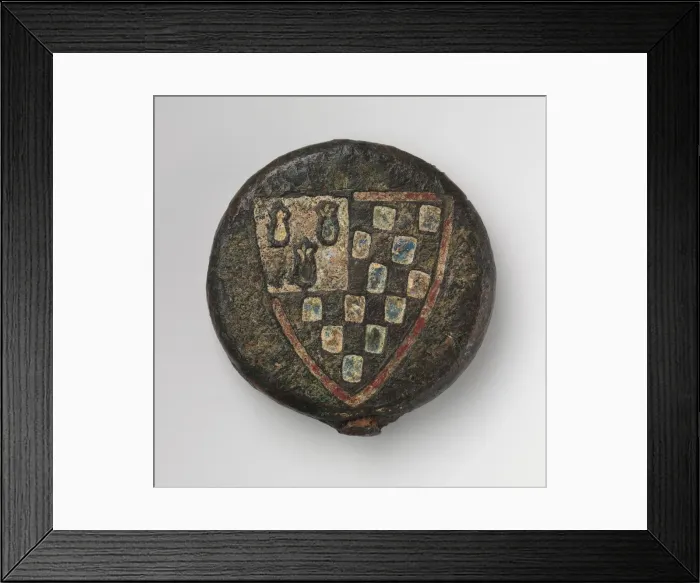 Framed Print : Sword Pommel with the Arms of Pierre de Dreux (ca. 1187-1250), French, c1240-50 Framed Print : Sword Pommel with the Arms of Pierre de Dreux (ca. 1187-1250), French, c1240-50