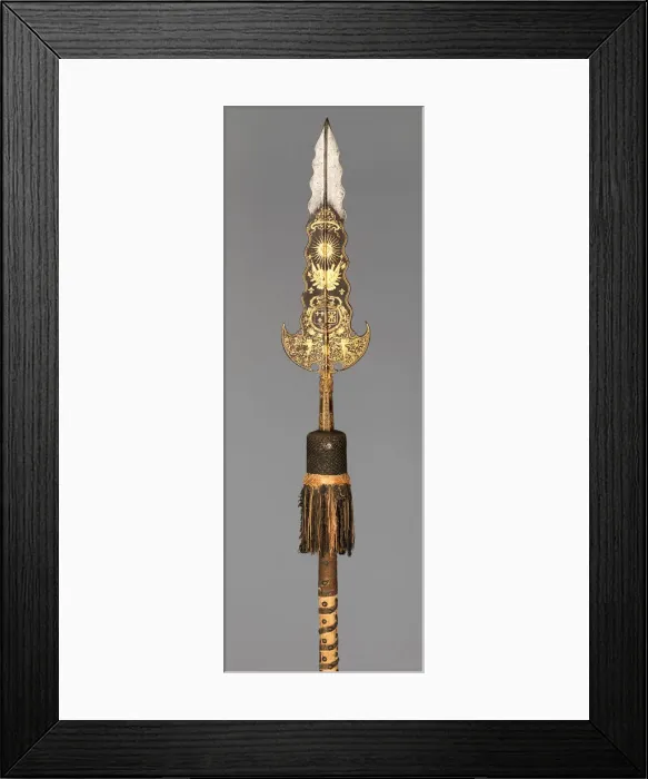 Framed Print : Partisan Carried by the Bodyguard of Louis XIV, French, Paris, ca. 1658-1715 Framed Print : Partisan Carried by the Bodyguard of Louis XIV, French, Paris, ca. 1658-1715