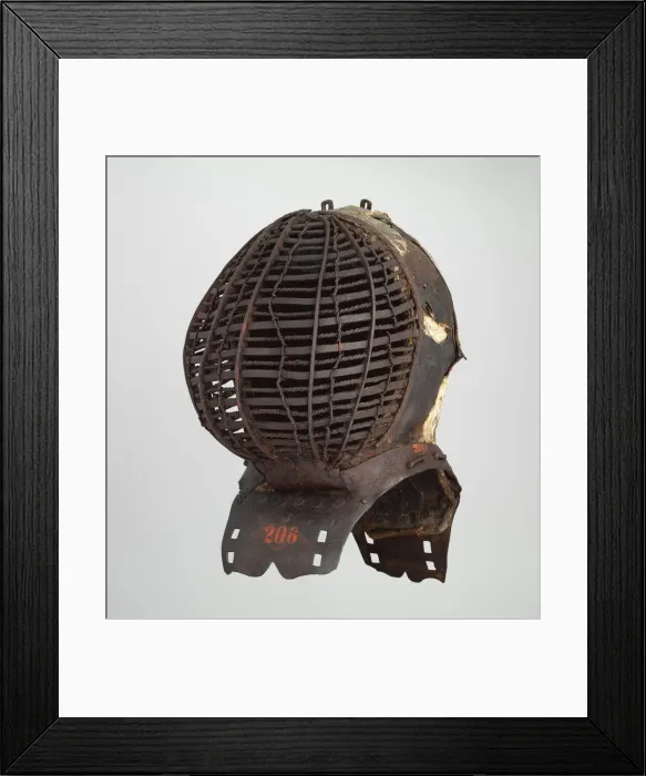 Framed Print : Tournament Helm (Kolbenturnierhelm), German, 1450-1500. Creator: Unknown Framed Print : Tournament Helm (Kolbenturnierhelm), German, 1450-1500. Creator: Unknown