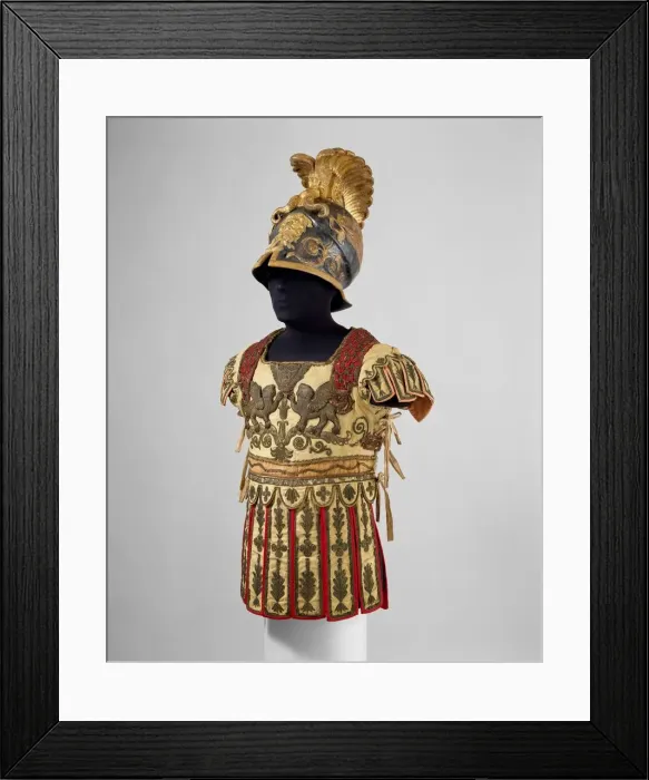 Framed Print : Costume armour in the Classical Style, French, Paris, ca. 1788-90. Creator: Halle Framed Print : Costume armour in the Classical Style, French, Paris, ca. 1788-90. Creator: Halle