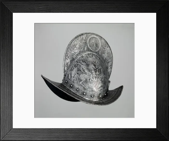 Framed Print : Comb Morion, German, Brunswick, ca. 1560-65. Creator: Unknown Framed Print : Comb Morion, German, Brunswick, ca. 1560-65. Creator: Unknown