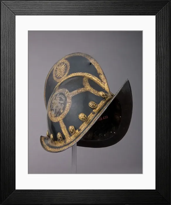 Framed Print : Morion for the Bodyguard of the Prince-Elector of Saxony, German, Nuremberg, ca. 1570 Framed Print : Morion for the Bodyguard of the Prince-Elector of Saxony, German, Nuremberg, ca. 1570