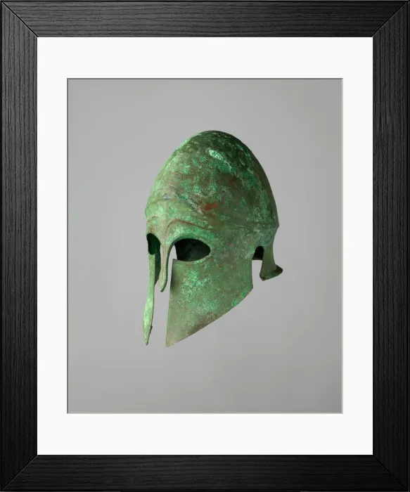 Framed Print : Helmet of the Corinthian Type... Greek, early 5th century B.C. Creator: Unknown Framed Print : Helmet of the Corinthian Type... Greek, early 5th century B.C. Creator: Unknown