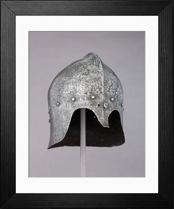Framed Print : Barbute with Nasal, Italian, ca. 1450. Creator: Unknown Framed Print : Barbute with Nasal, Italian, ca. 1450. Creator: Unknown