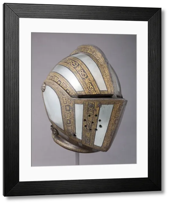 Framed Print : Close Helmet for Foot Combat, Italian, Milan, ca. 1600-1610 Framed Print : Close Helmet for Foot Combat, Italian, Milan, ca. 1600-1610