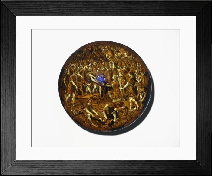 Framed Print : Shield, Italian, probably Bologna, ca. 1535. Creator: Girolamo da Treviso Framed Print : Shield, Italian, probably Bologna, ca. 1535. Creator: Girolamo da Treviso