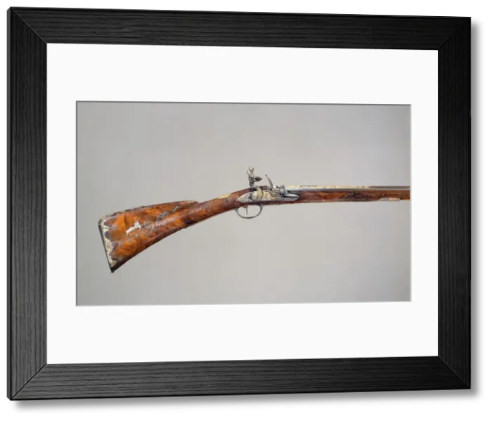 Framed Print : Flintlock Gun, French, Saint-Etienne, dated 1735. Creators: Louis Jaley, Nicolas Carteron Framed Print : Flintlock Gun, French, Saint-Etienne, dated 1735. Creators: Louis Jaley, Nicolas Carteron