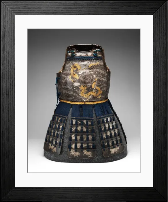 Framed Print : Cuirass and Greaves, Japanese, probably late 18th-early 19th century. Creator: Unknown Framed Print : Cuirass and Greaves, Japanese, probably late 18th-early 19th century. Creator: Unknown
