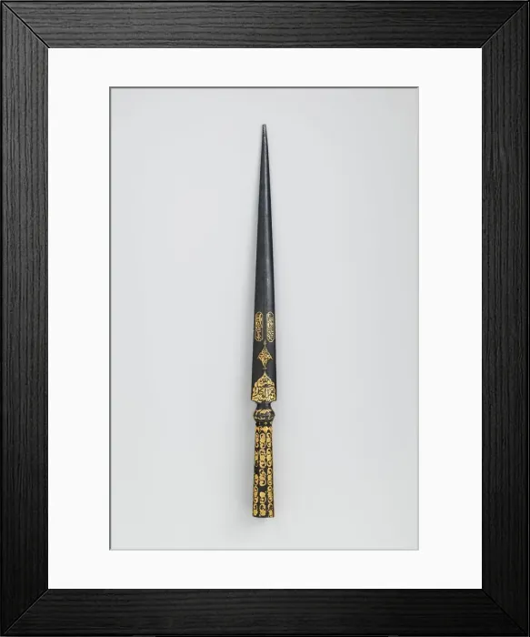 Framed Print : Spear Head, Iranian, dated A. H. 1001 / A. D. 1593-94. Creator: Unknown Framed Print : Spear Head, Iranian, dated A. H. 1001 / A. D. 1593-94. Creator: Unknown