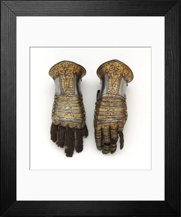 Framed Print : Pair of Gauntlets, Italian, Milan, ca. 1585. Creator: Unknown Framed Print : Pair of Gauntlets, Italian, Milan, ca. 1585. Creator: Unknown