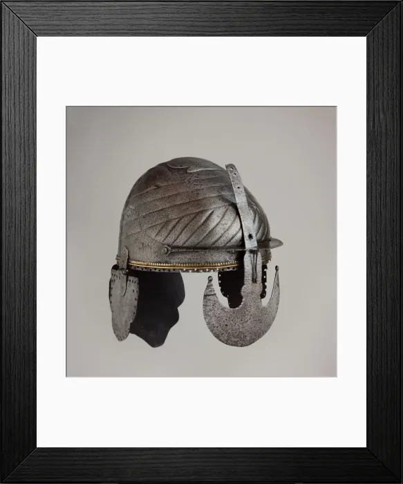 Framed Print : Helmet, Indian, Deccan, probably Bijapur (Vijayapur), 17th century. Creator: Unknown Framed Print : Helmet, Indian, Deccan, probably Bijapur (Vijayapur), 17th century. Creator: Unknown