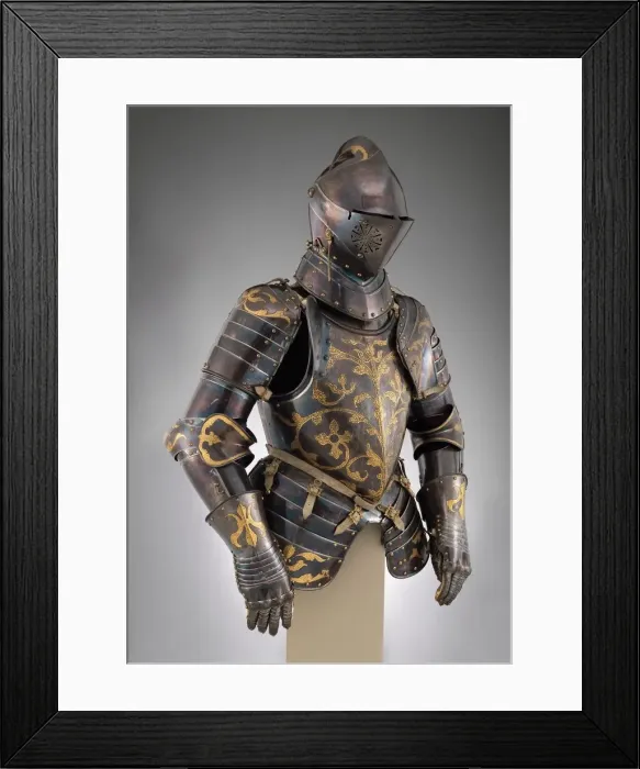 Framed Print : Foot-Combat armour of Prince-Elector Christian I of Saxony (reigned 1586-91), German Framed Print : Foot-Combat armour of Prince-Elector Christian I of Saxony (reigned 1586-91), German
