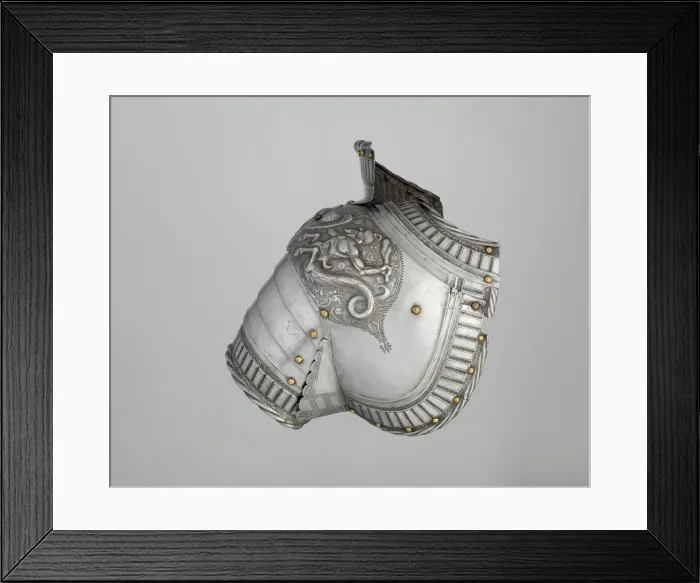Framed Print : Left Shoulder Defense (Pauldron), German, Augsburg, ca. 1525. Creator: Kolman Helmschmid Framed Print : Left Shoulder Defense (Pauldron), German, Augsburg, ca. 1525. Creator: Kolman Helmschmid