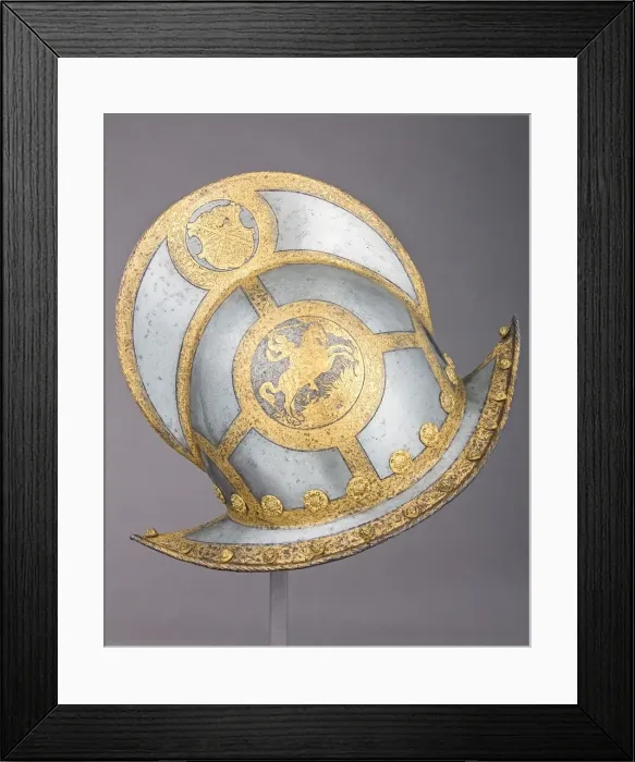 Framed Print : Morion for the Bodyguard of the Prince-Elector of Saxony, German, Nuremberg, ca. 1570 Framed Print : Morion for the Bodyguard of the Prince-Elector of Saxony, German, Nuremberg, ca. 1570