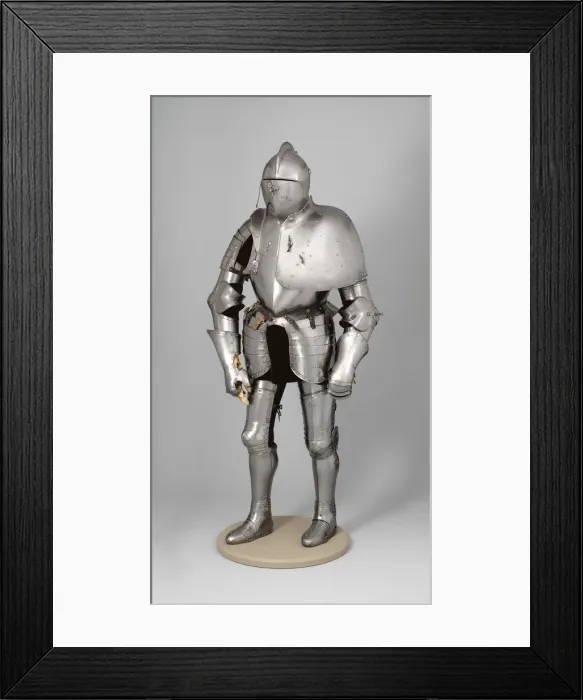 Framed Print : Jousting armour (Rennzeug) and Matching Half-Shaffron, German, ca. 1580-90 Framed Print : Jousting armour (Rennzeug) and Matching Half-Shaffron, German, ca. 1580-90