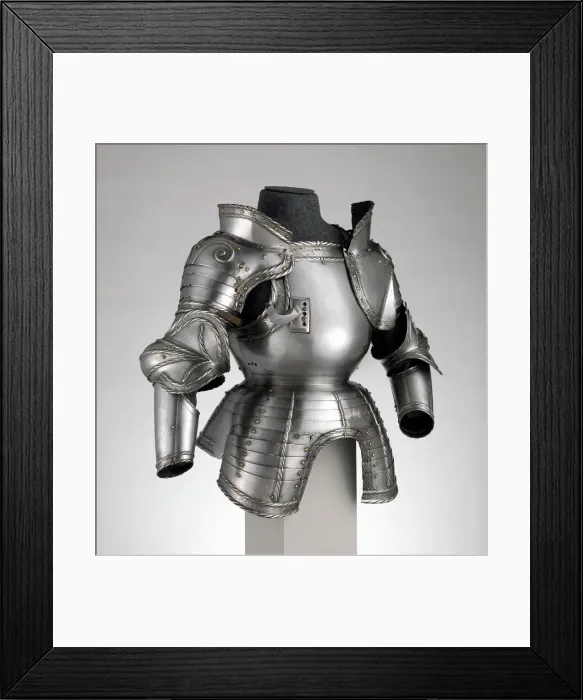 Framed Print : Portions of a Field armour, German, probably Augsburg, dated 1524. Creator: Unknown Framed Print : Portions of a Field armour, German, probably Augsburg, dated 1524. Creator: Unknown