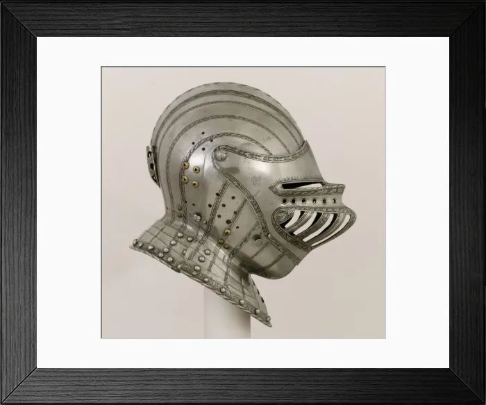 Framed Print : Close Helmet for a Boy, German, Augsburg, ca. 1530-40. Creator: Kolman Helmschmid Framed Print : Close Helmet for a Boy, German, Augsburg, ca. 1530-40. Creator: Kolman Helmschmid