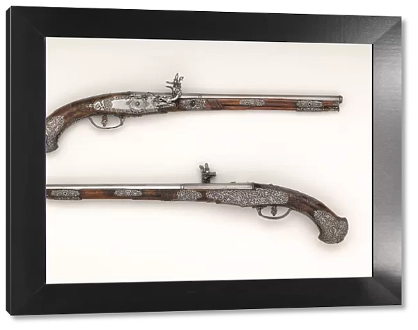 Pair of Wheellock Pistols, Italian, Brescia, mid-17th century