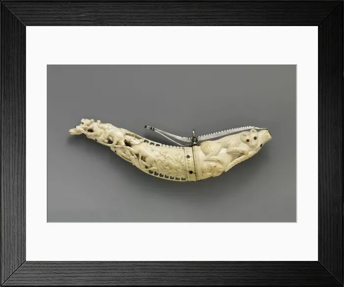Framed Print : Priming Flask, Indian, second half of the 17th century. Creator: Unknown Framed Print : Priming Flask, Indian, second half of the 17th century. Creator: Unknown
