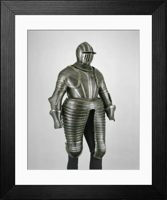 Framed Print : Cuirassier armour, Italian, Milan or Brescia, ca. 1610-30. Creator: Unknown Framed Print : Cuirassier armour, Italian, Milan or Brescia, ca. 1610-30. Creator: Unknown