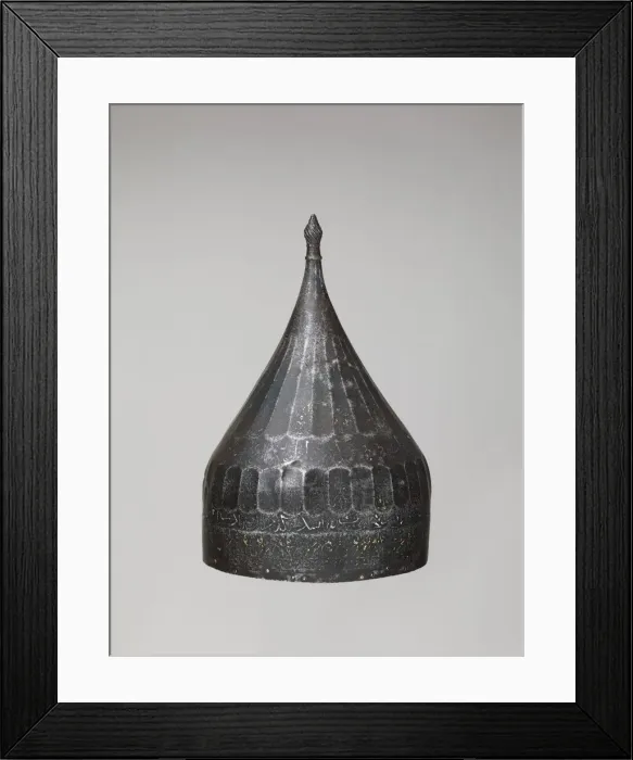 Framed Print : Helmet, Iranian, probably 15th century. Creator: Unknown Framed Print : Helmet, Iranian, probably 15th century. Creator: Unknown