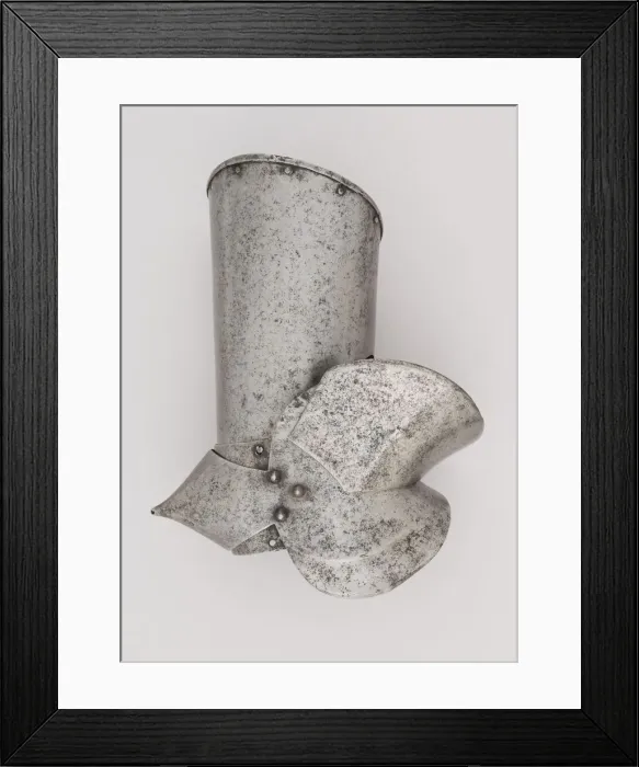 Framed Print : Upper Right Arm Defense (Vambrace) and Elbow Defense (Couter), Italian, Milan, ca
