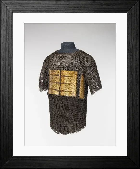 Framed Print : Shirt of Mail and Plate of Emperor Shah Jahan... Indian, dated A.H. 1042 / A.D. 1632-33 Framed Print : Shirt of Mail and Plate of Emperor Shah Jahan... Indian, dated A.H. 1042 / A.D. 1632-33