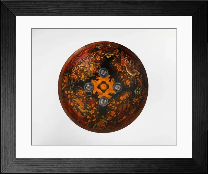 Framed Print : Shield (Dhal), Indian, probably Rajastan, ca. 1800. Creator: Unknown Framed Print : Shield (Dhal), Indian, probably Rajastan, ca. 1800. Creator: Unknown