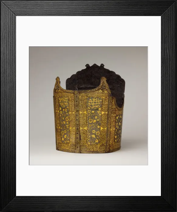 Framed Print : Cuirass (Char-aina), Indian or Iranian, late 18th-early 19th century. Creator: Unknown Framed Print : Cuirass (Char-aina), Indian or Iranian, late 18th-early 19th century. Creator: Unknown