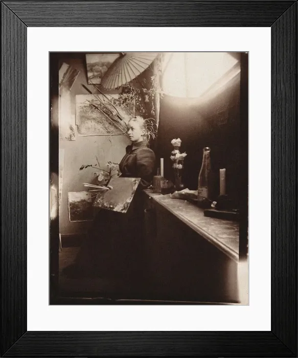 Framed Print : Hilma af Klint at the Kungliga Akademien in Stockholm, 1885. Creator: Anonymous Framed Print : Hilma af Klint at the Kungliga Akademien in Stockholm, 1885. Creator: Anonymous