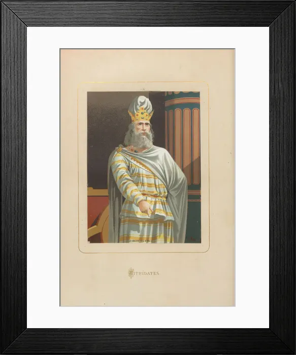 Framed Print : Mithridates. From: Hombres y mujeres ce?lebres de todos los tiempos by Juan Landa Framed Print : Mithridates. From: Hombres y mujeres ce?lebres de todos los tiempos by Juan Landa