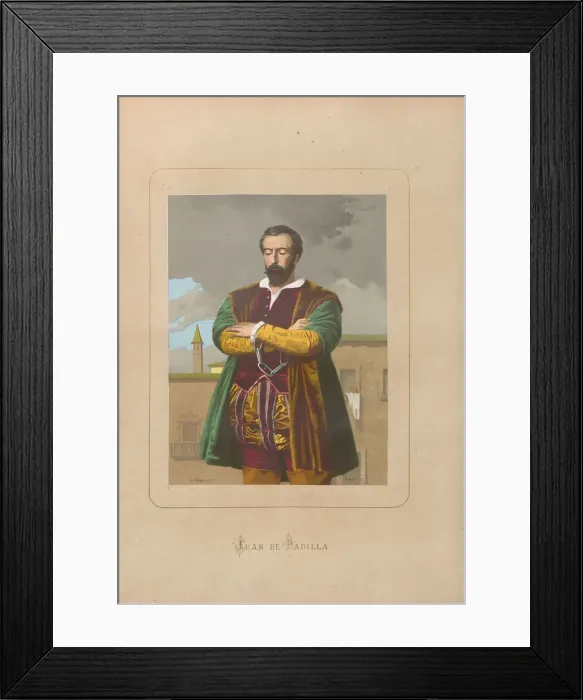 Framed Print : Juan de Padilla. From: Hombres y mujeres ce?lebres de todos los tiempos by Juan Landa Framed Print : Juan de Padilla. From: Hombres y mujeres ce?lebres de todos los tiempos by Juan Landa